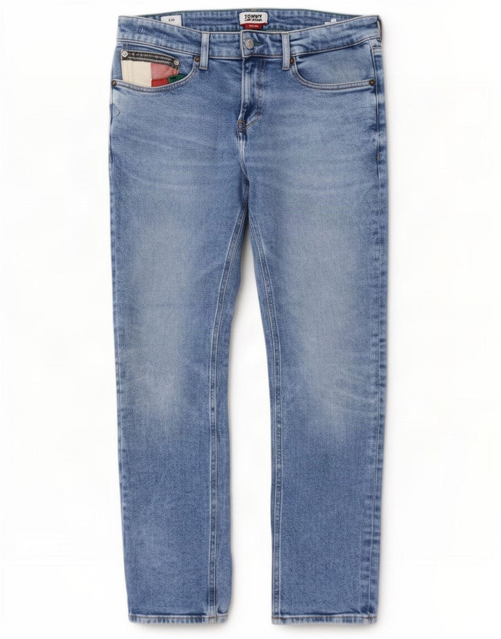 Tommy Hilfiger Uomo Denton Slim Jeans W31 L30 Cotone Blu