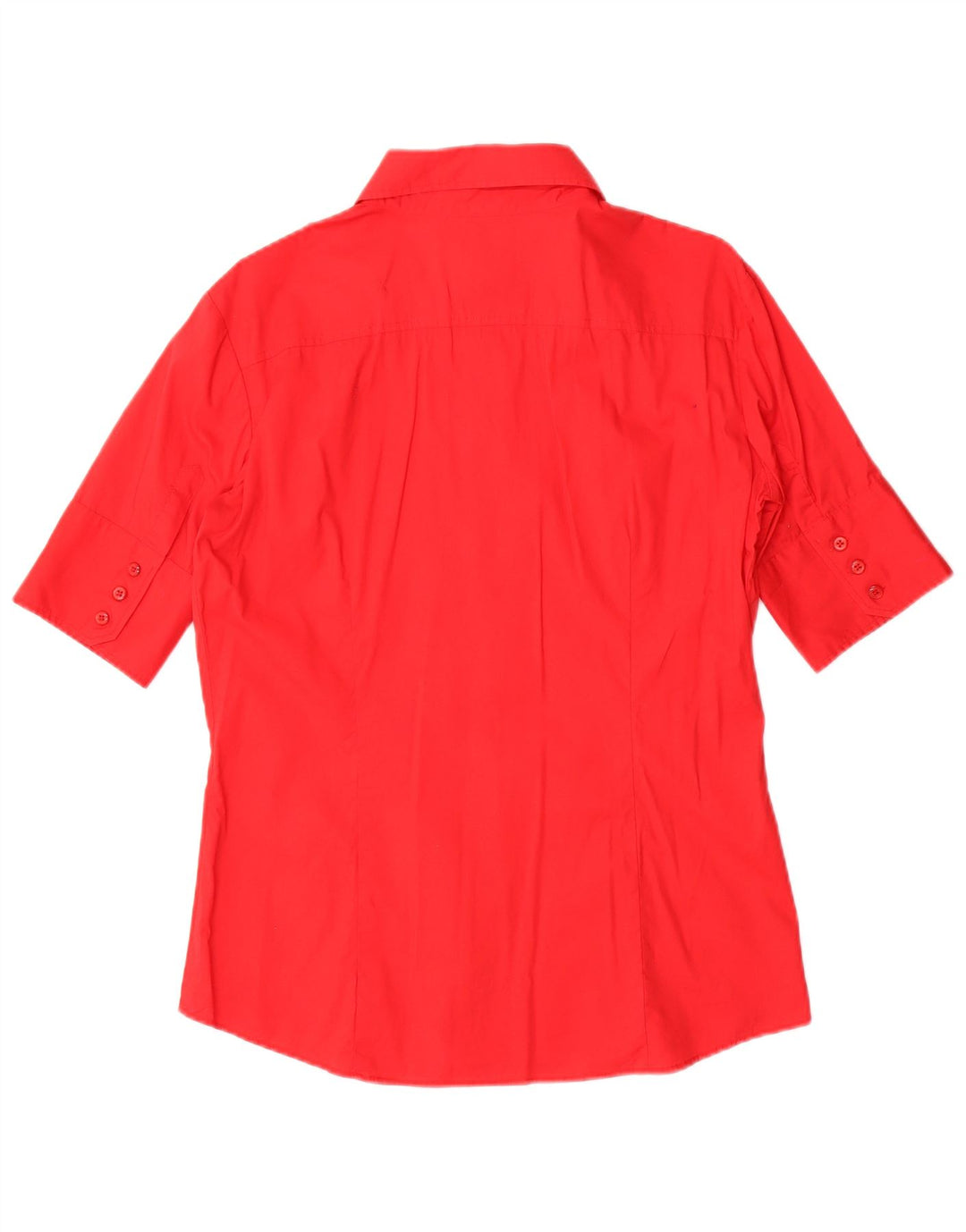 Camicia a maniche corte da donna Benetton UK 16 Large Rossa