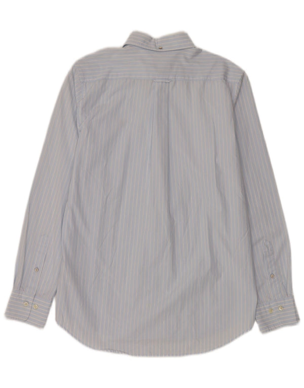 Gant Camicia da uomo vestibilità regolare taglia 37/38 15 piccolo cotone gessato blu
