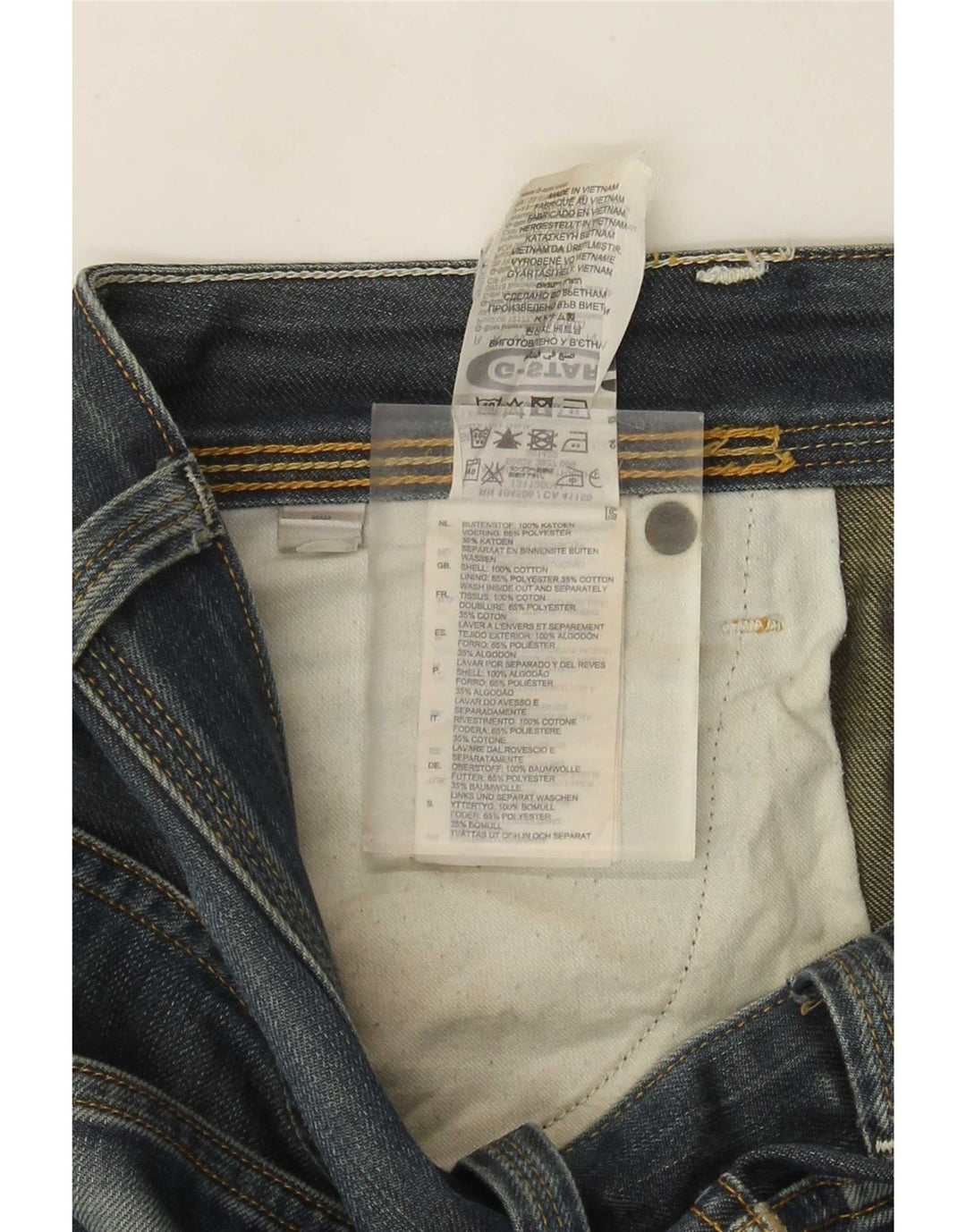 Jeans slim da uomo G-Star W32 L32 cotone blu
