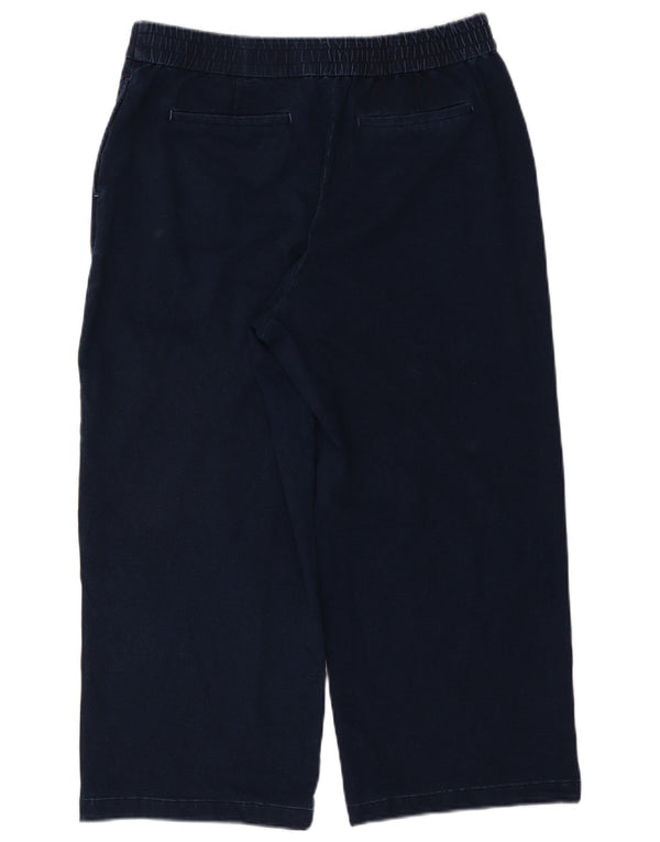 Pantaloni corti da donna vestibilità ampia di White Stuff UK 14 Large W32 L24 Blu navy