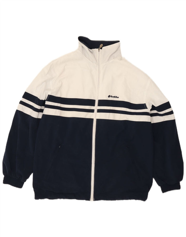 Giacca da tuta da uomo Lotto XL Poliestere color block blu navy