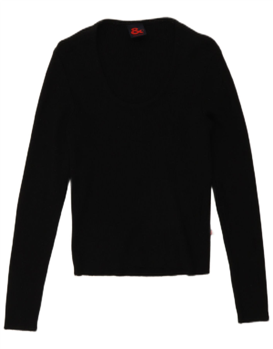 Dolce & Gabbana Top Donna Manica Lunga IT 46 Large Nero Lana Merino