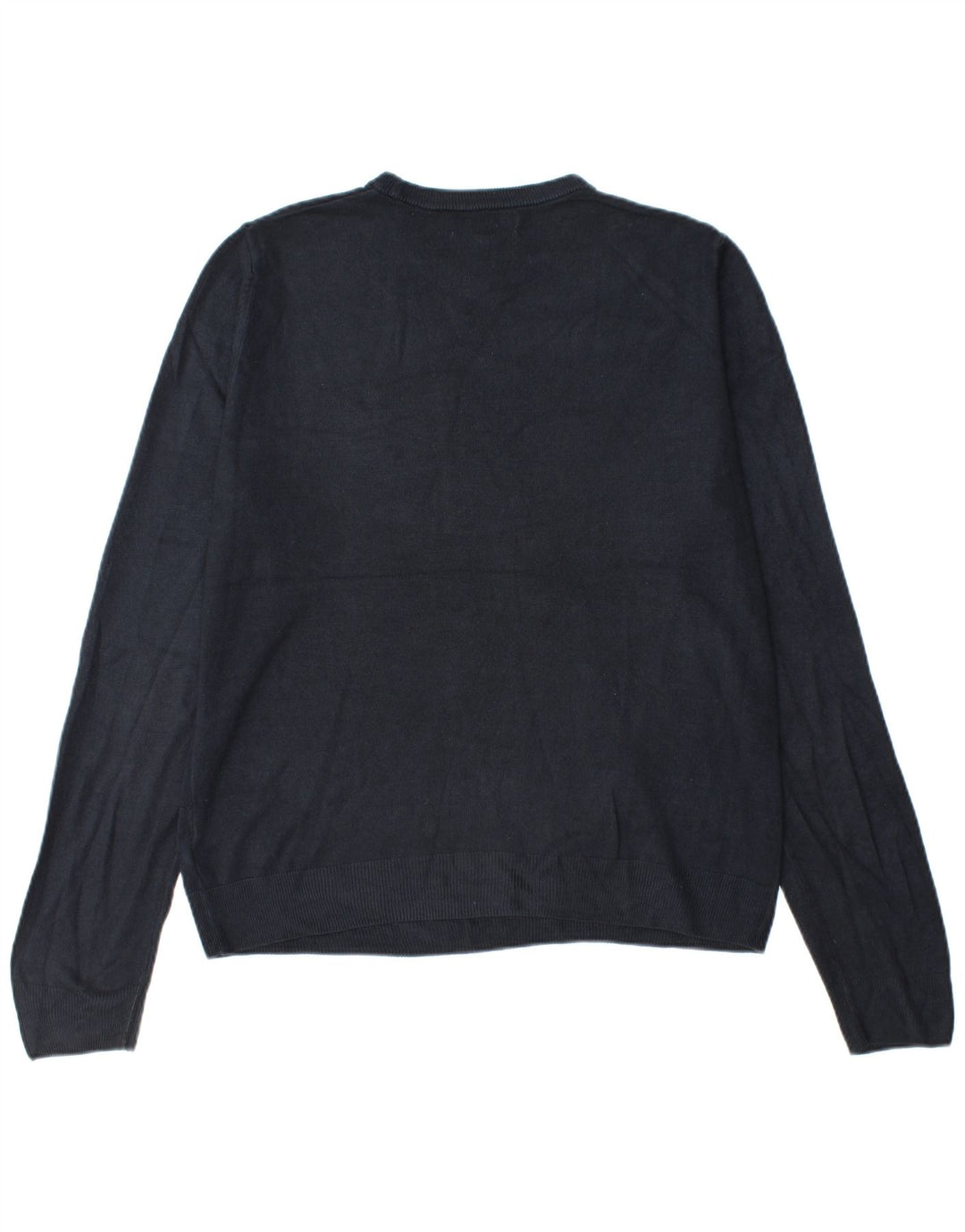 Maglione maglione girocollo da uomo Marks & Spencer grande acrilico blu navy