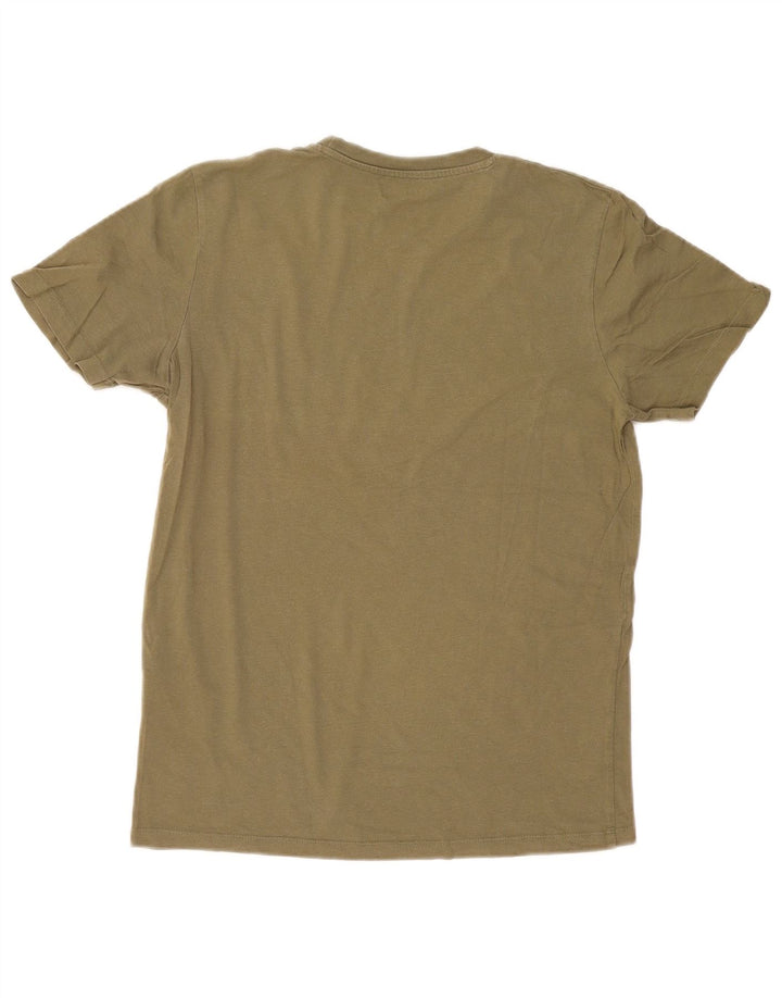 T-shirt grafica da uomo Jack & Jones Top in cotone kaki medio