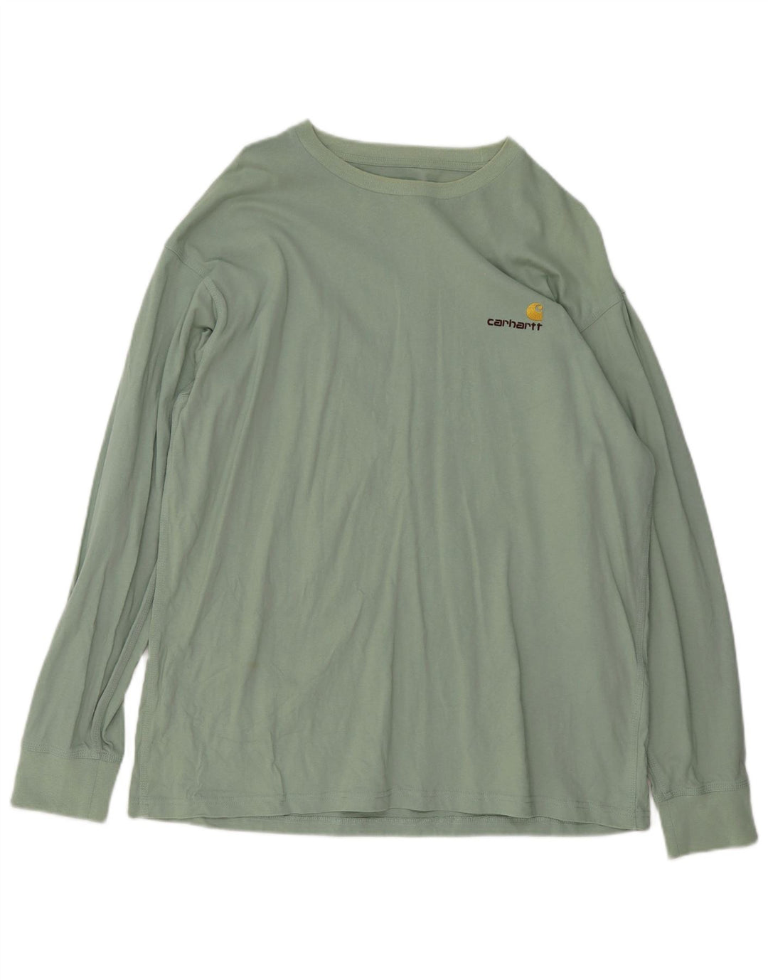 Top Carhartt da uomo a maniche lunghe XL in cotone verde