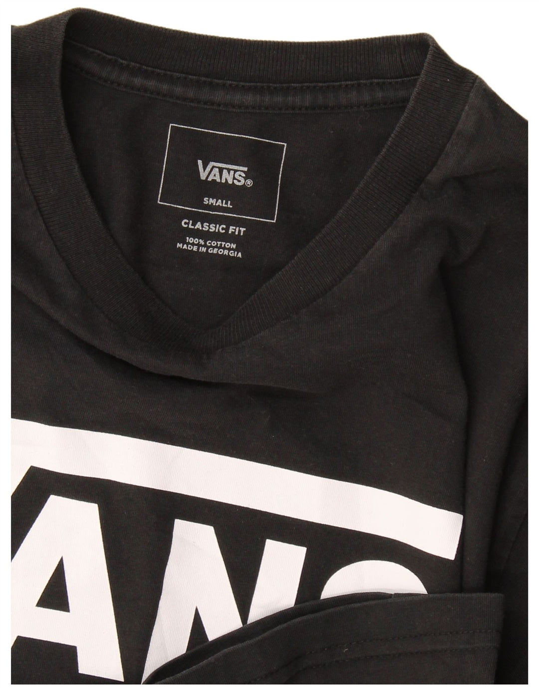 T-shirt grafica da uomo con vestibilità classica Vans Small Nera