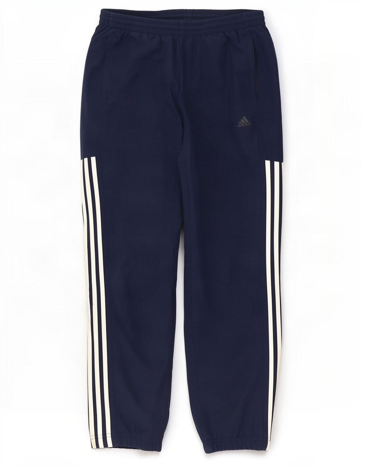 Pantaloni da tuta da uomo Adidas Joggers medi in poliestere blu navy