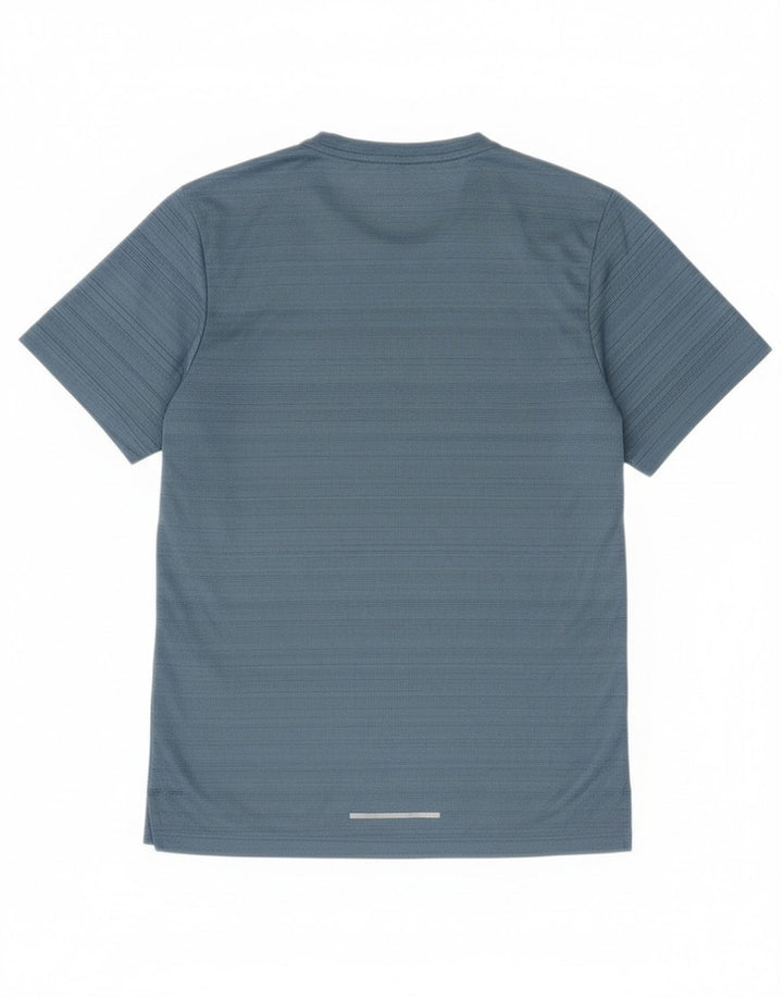T-shirt Nike da uomo Dri Fit, piccola, in poliestere a righe blu