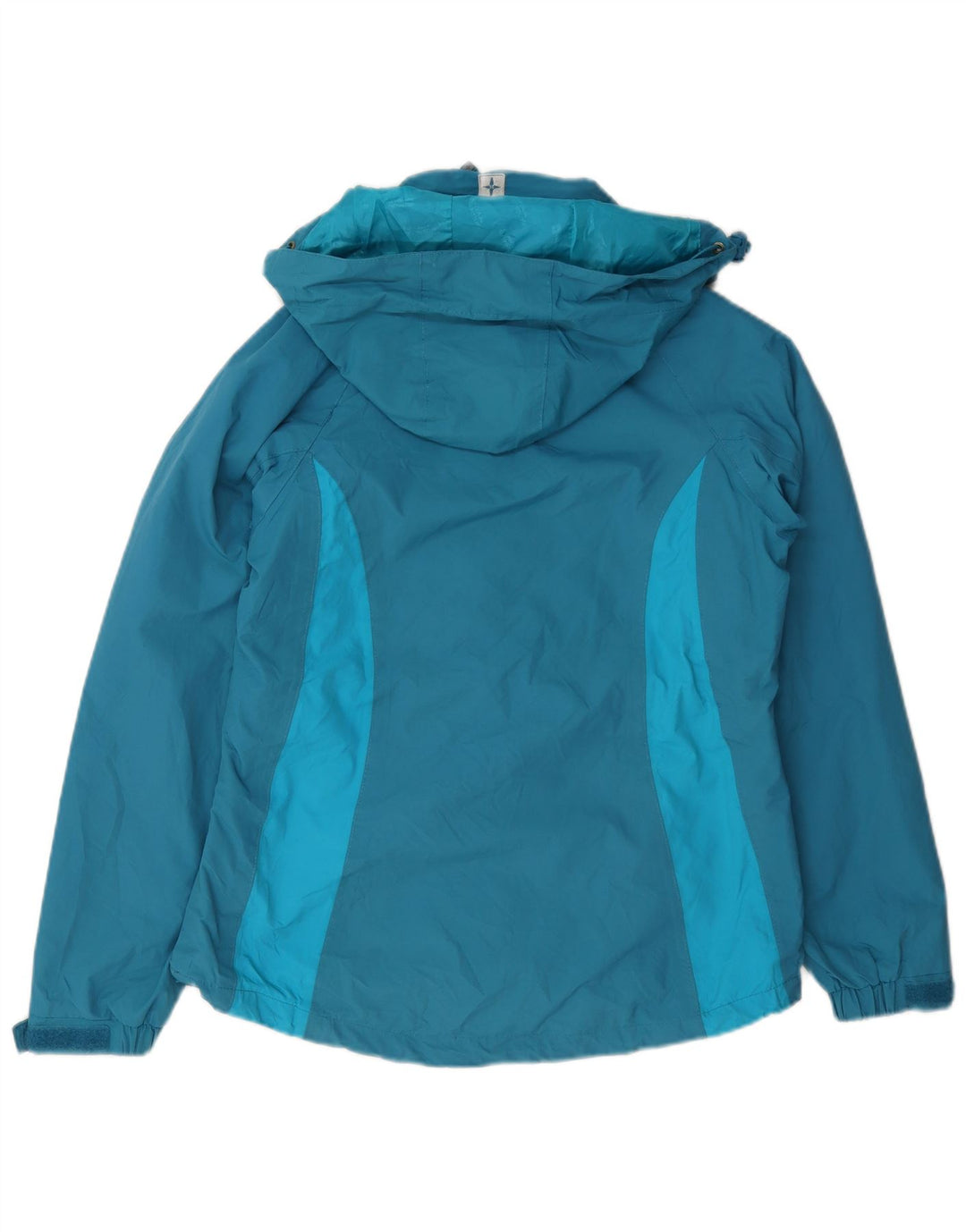 Giacca antipioggia con cappuccio Isoory da donna Mountain Warehouse UK 12 Nylon blu medio