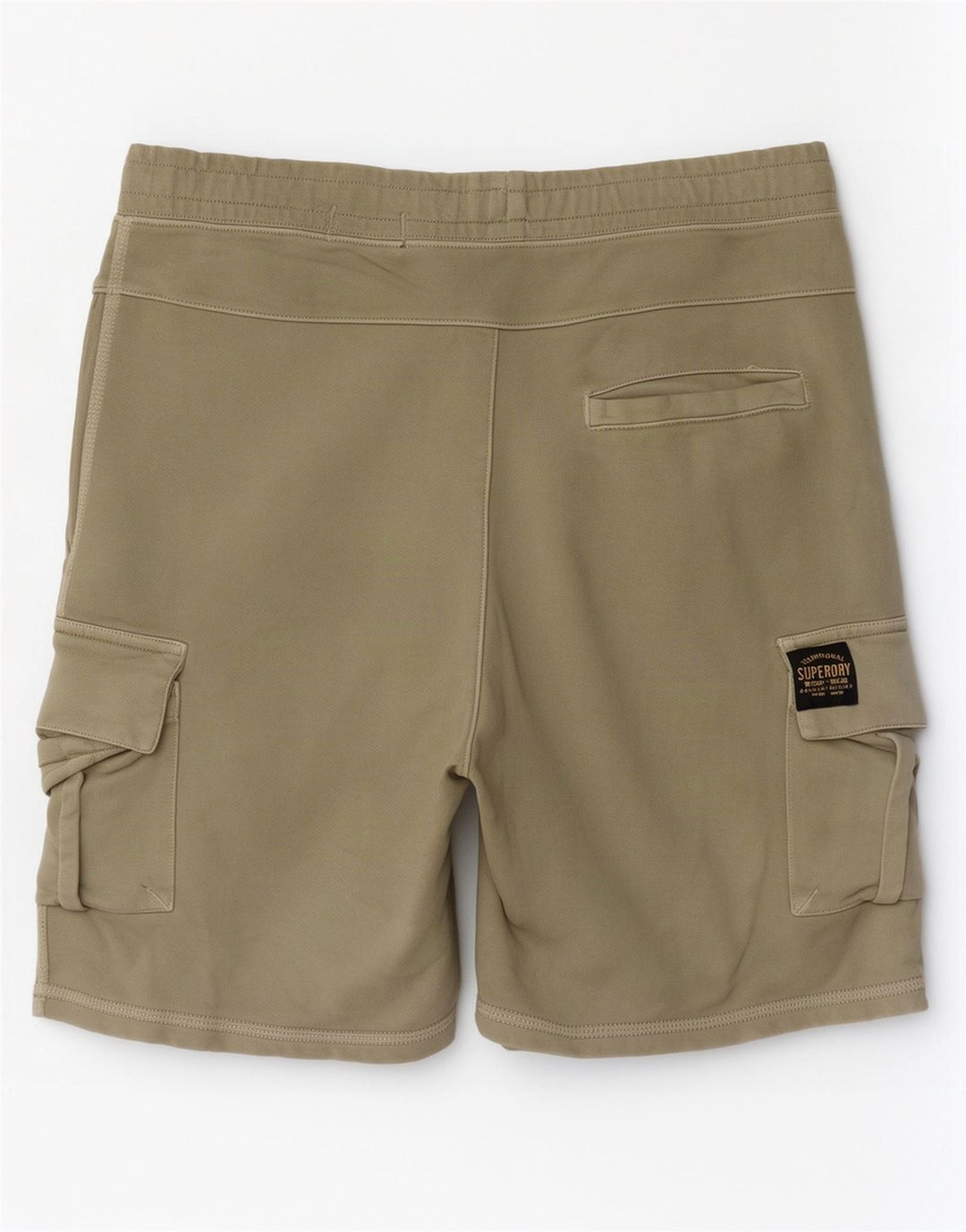 Pantaloncini sportivi cargo da uomo Superdry cotone kaki medio