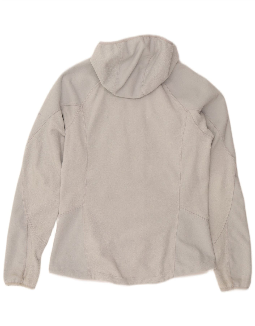 Giacca in pile con cappuccio da donna Berghaus UK 14 Large in poliestere bianco sporco
