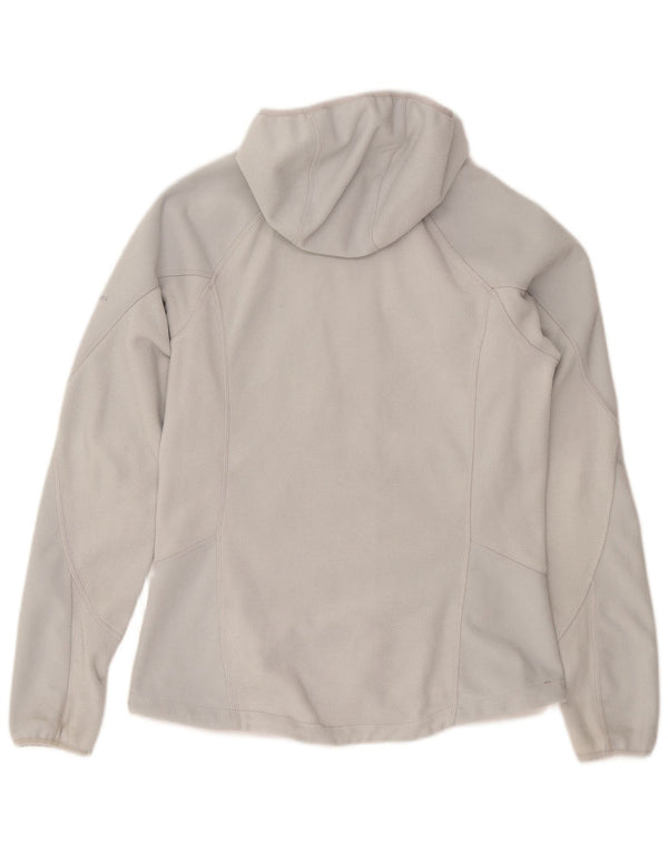 Giacca in pile con cappuccio da donna Berghaus UK 14 Large in poliestere bianco sporco