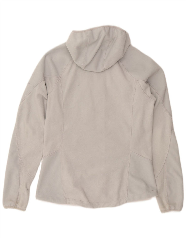 Giacca in pile con cappuccio da donna Berghaus UK 14 Large in poliestere bianco sporco