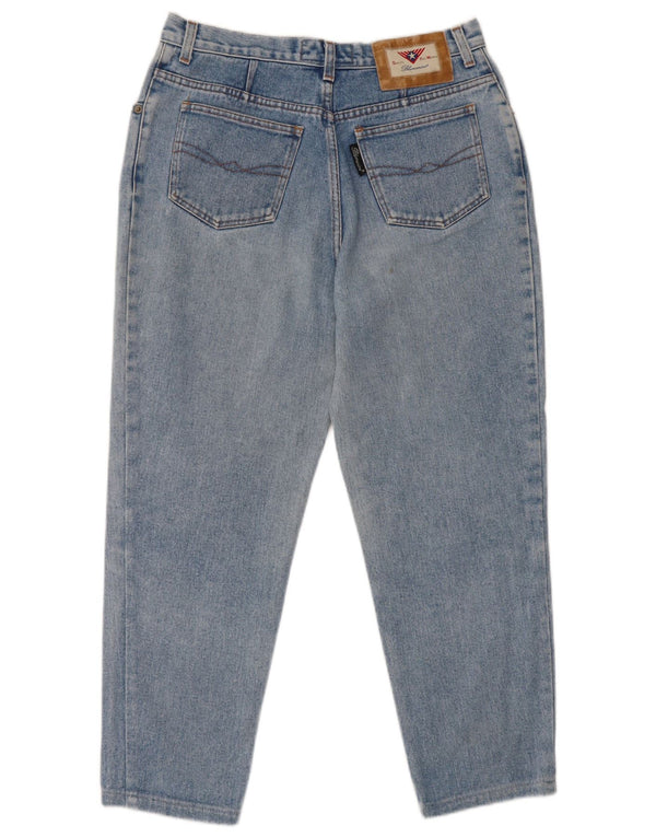 Jeans affusolati corti da donna Blumarine EU 42 Large W30 L25 Cotone blu
