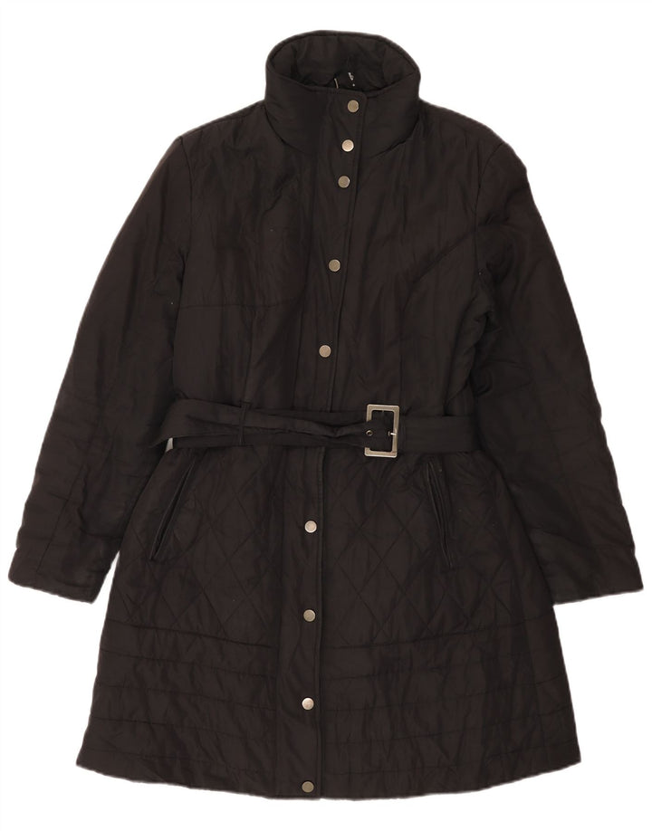Soprabito trapuntato da donna M&Co UK 14 grande nero