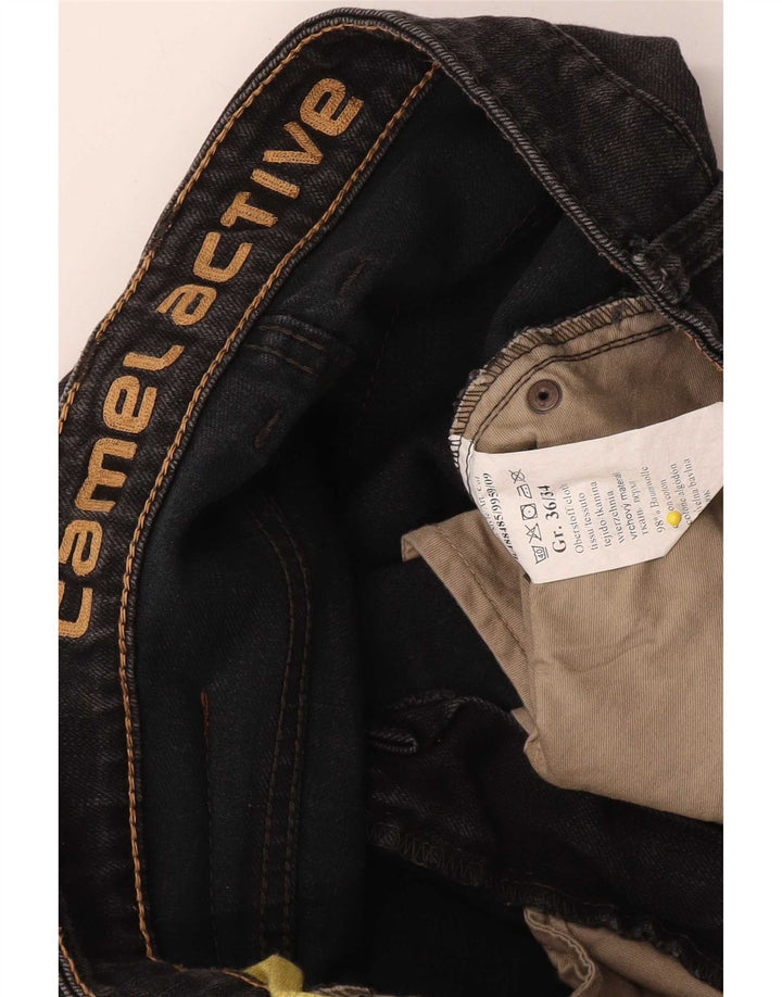 Jeans dritti da uomo Camel Active W36 L34 cotone nero