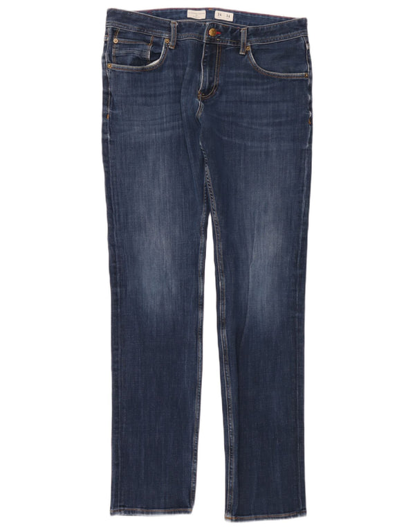 Tommy Hilfiger Uomo Bleecker Slim Jeans W34 L36 Cotone Blu