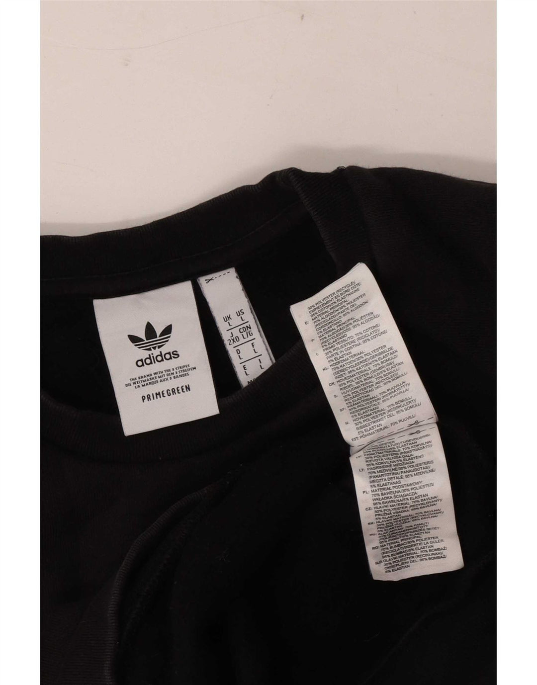Felpa Adidas Uomo Maglione Grande Cotone Nero
