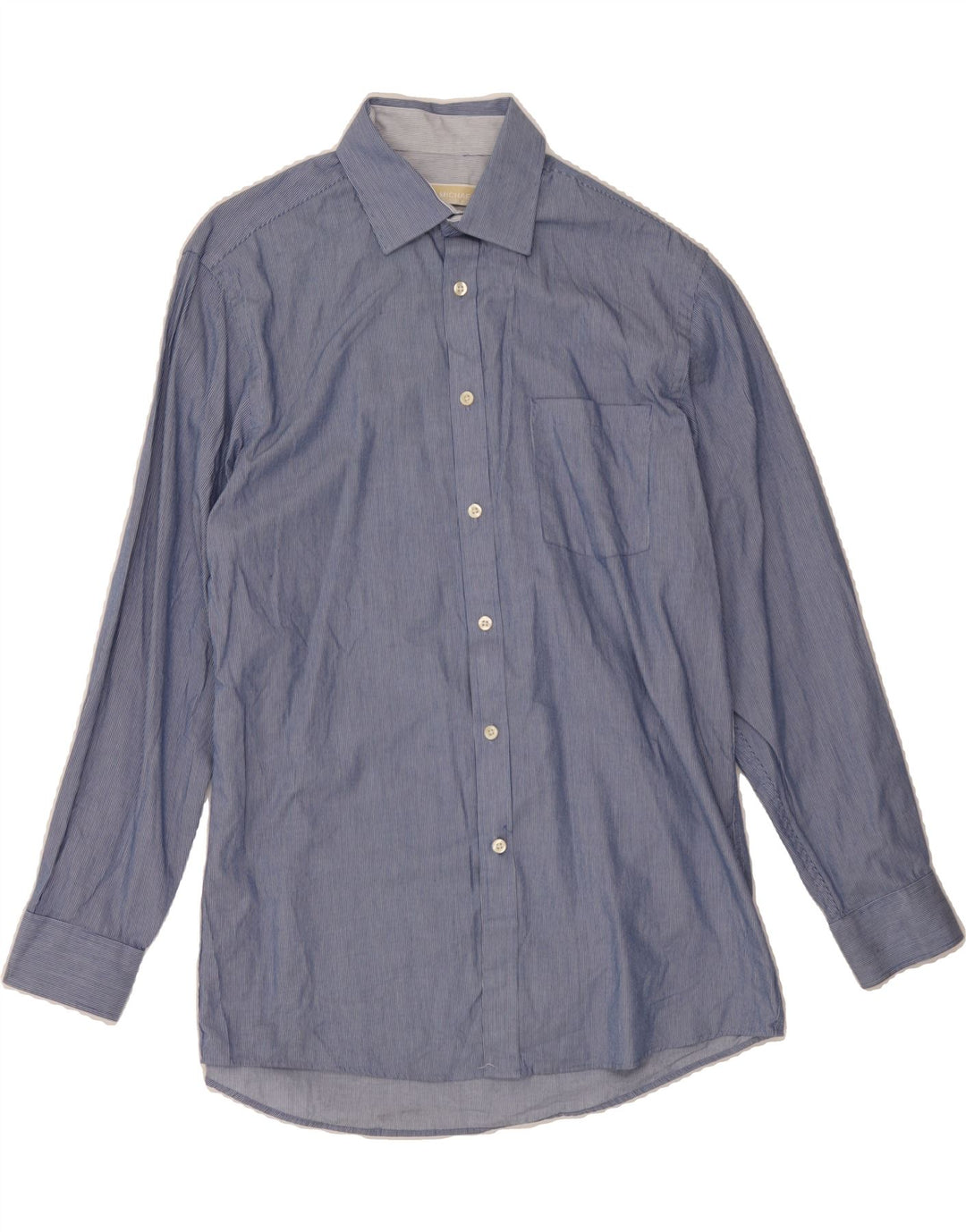MICHAEL KORS Mens Regular Fit Shirt Size 15 1/2 Medium Blue Pinstripe Vintage Michael Kors and Second-Hand Michael Kors from Messina Hembry 