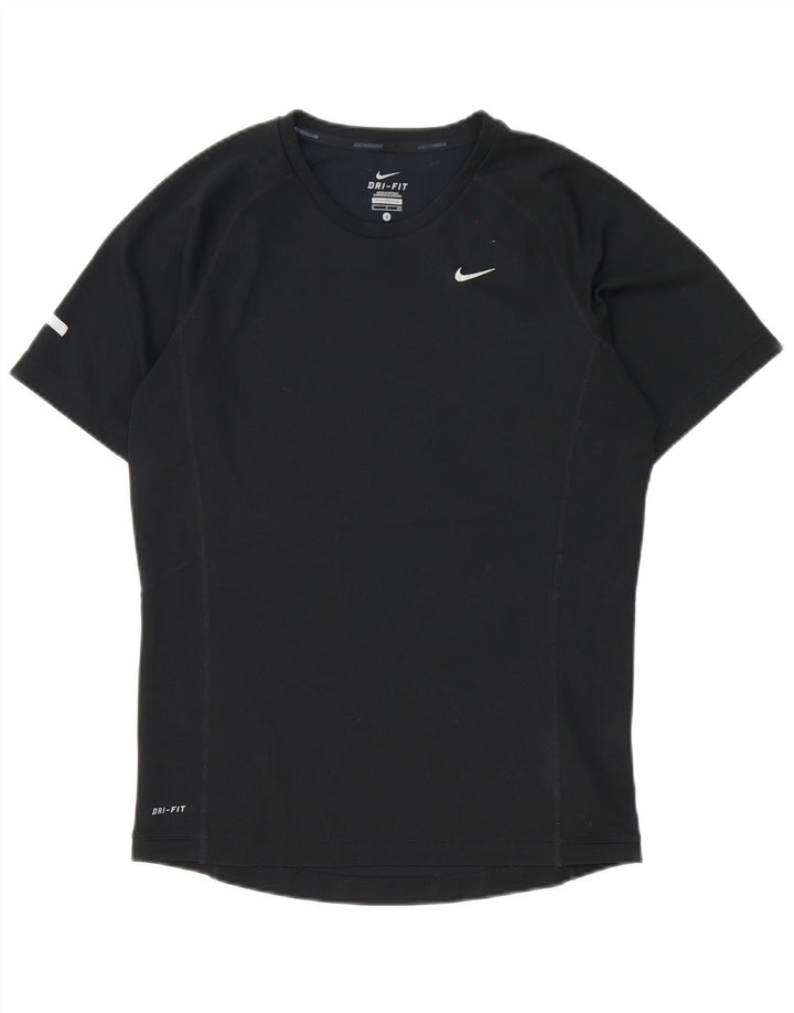 T-shirt NIKE da uomo Dri Fit Top piccola in poliestere nero