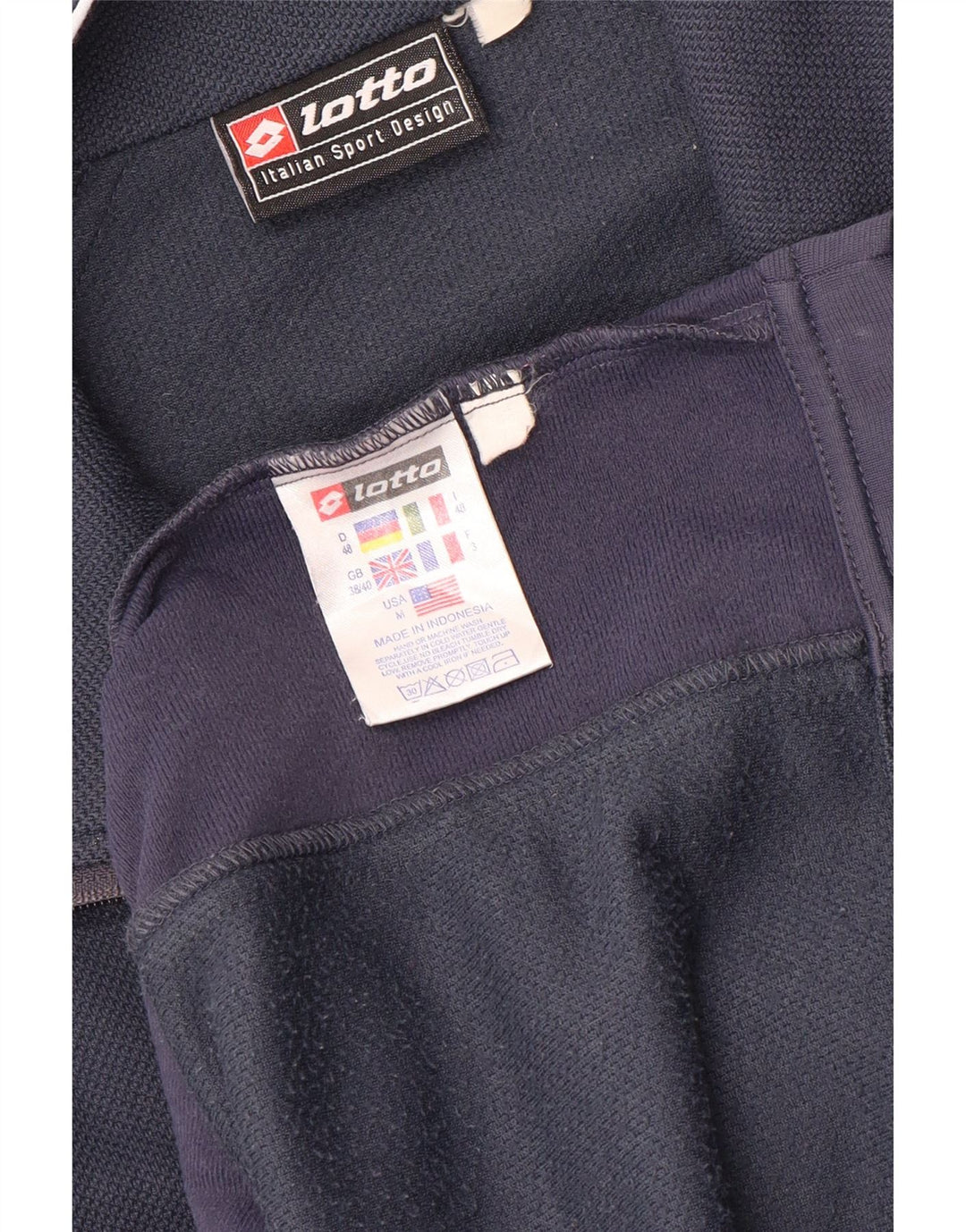 Giacca da tuta da uomo Lotto UK 38/40 Medium Blu Navy Colourblock