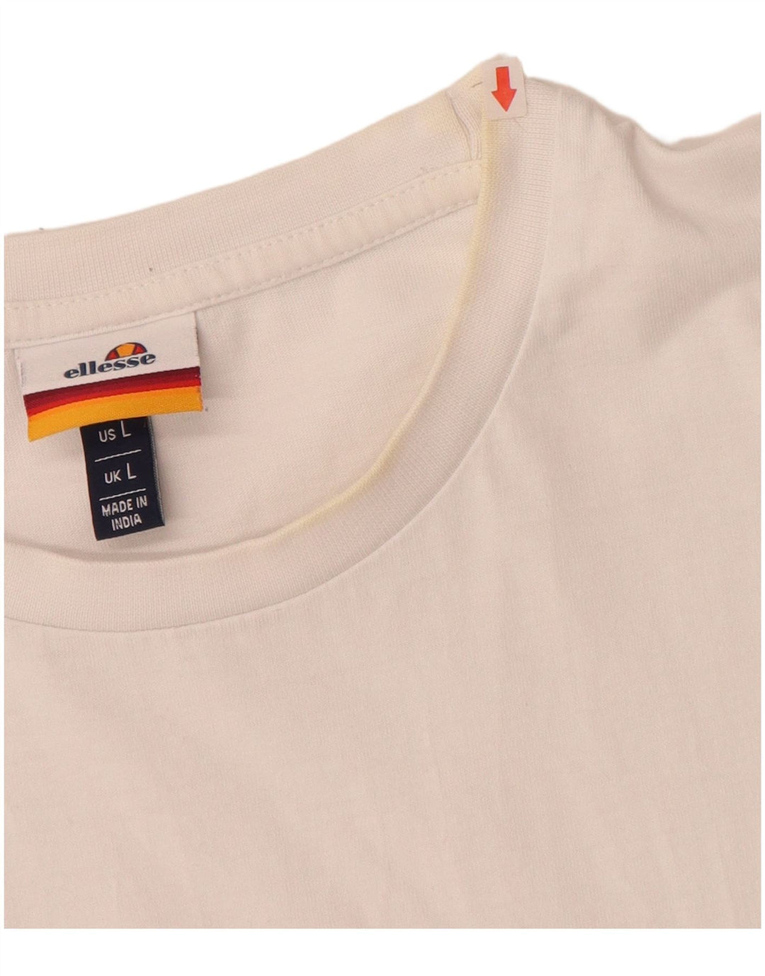 ELLESSE T-shirt grafica da uomo grande bianca