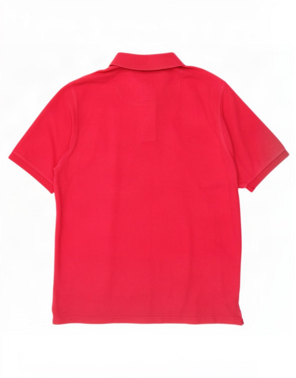 Joules Mens Classic Fit Polo Shirt Large Pink Cotton