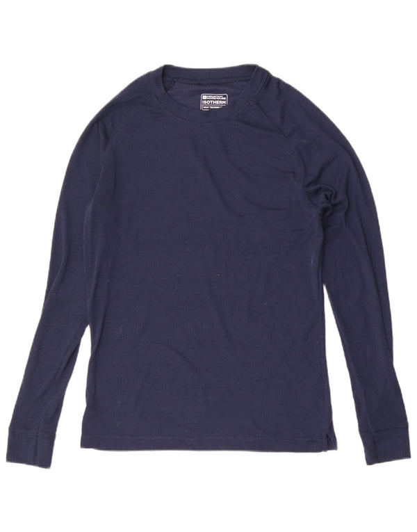 Mountain Warehouse Womens Top Long Sleeve UK 14 Large Navy Blue Polyester