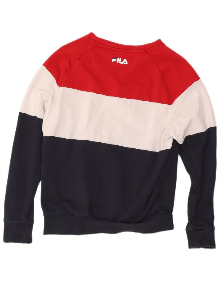 Felpa oversize da donna Fila UK 6 XS multicolore Colourblock
