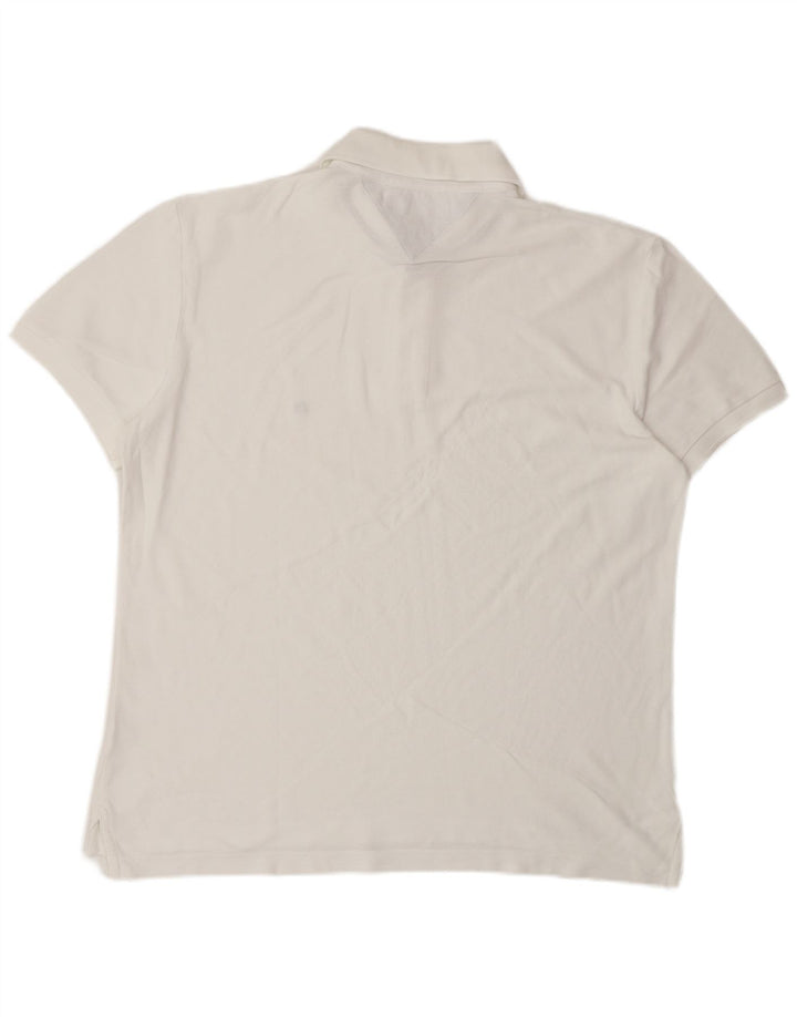 Polo da uomo vestibilità regolare Tommy Hilfiger XL bianca