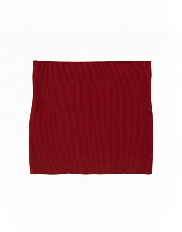 Minigonna Zara da donna piccola W26 nylon bordeaux