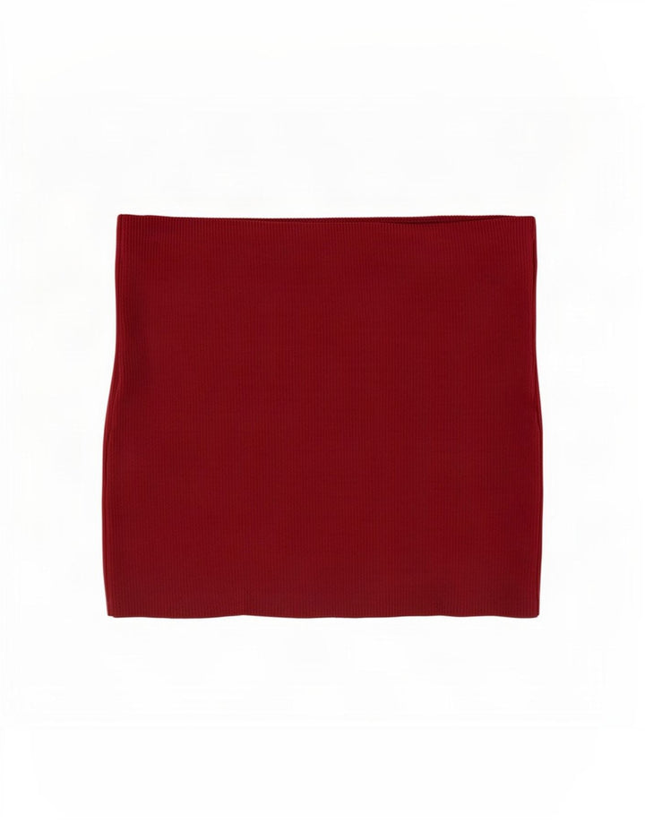 Minigonna Zara da donna piccola W26 nylon bordeaux