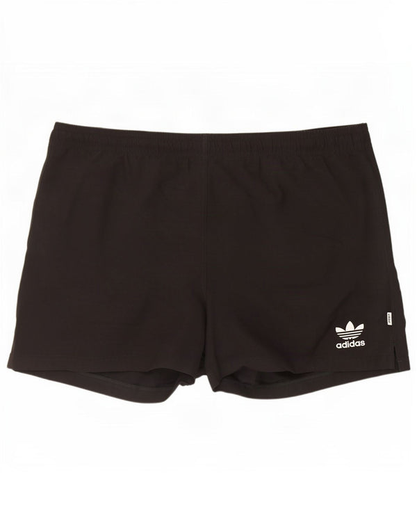 Pantaloncini sportivi da uomo Adidas grandi in poliestere nero