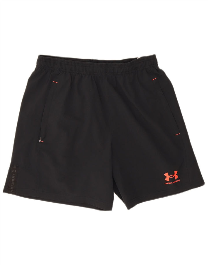 Pantaloncini sportivi da uomo Under Armour medio nero poliestere