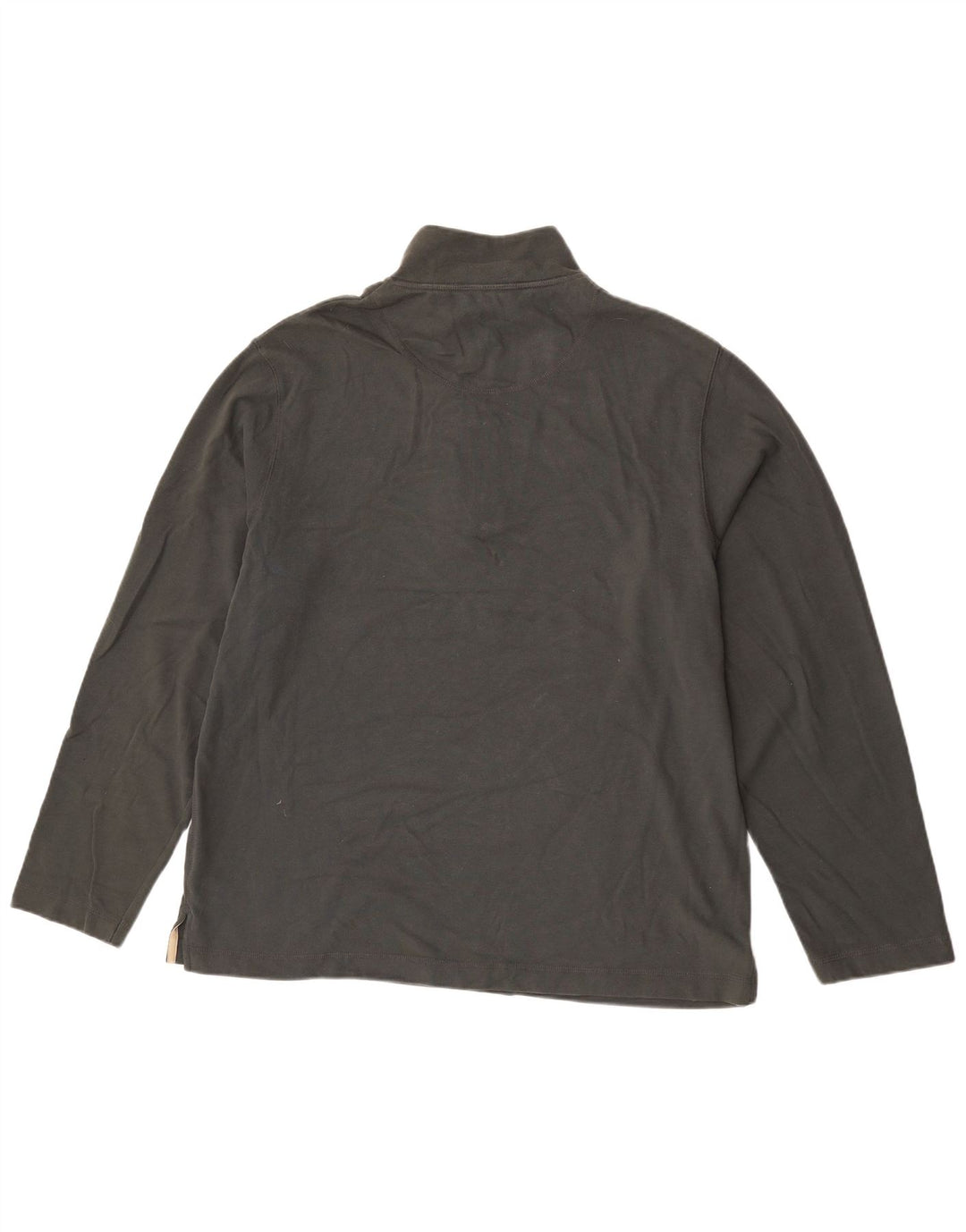 Marks & Spencer Top da uomo con collo con zip blu Harbour manica lunga grande verde