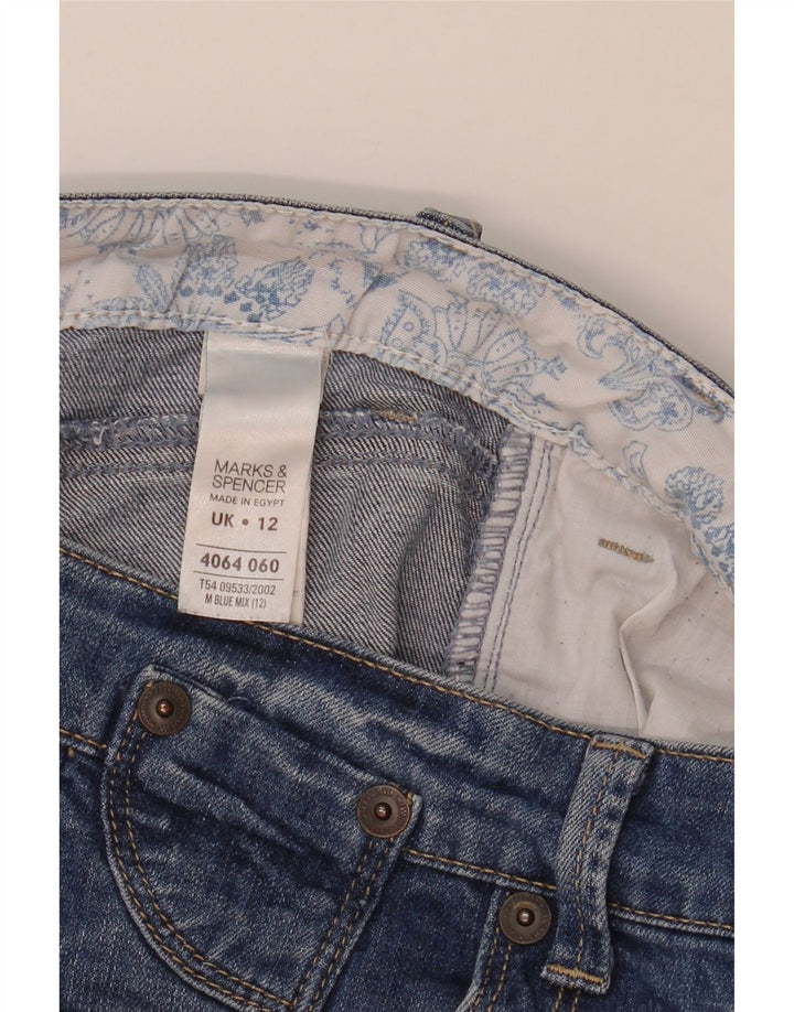 Pantaloncini di jeans da uomo Marks & Spencer UK 12 medi W32 cotone blu