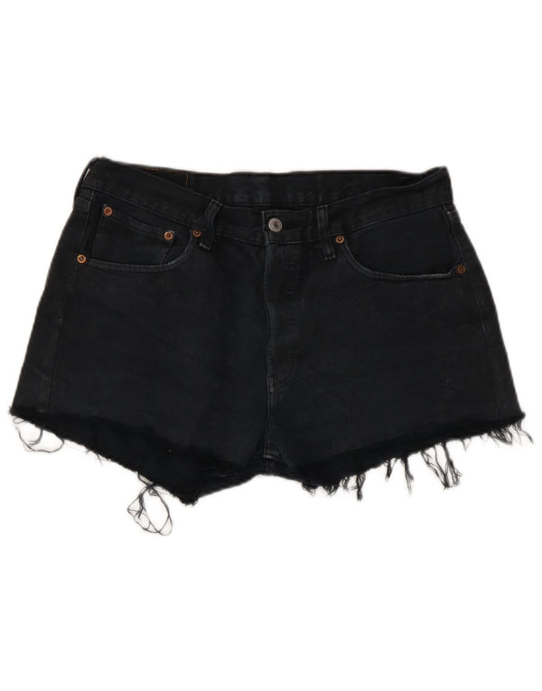 Pantaloncini di jeans da donna Levi's W33 cotone blu navy medio