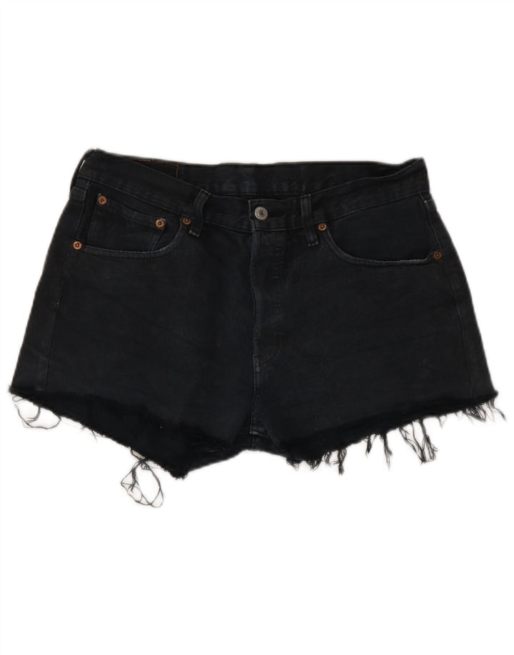 Pantaloncini di jeans da donna Levi's W33 cotone blu navy medio