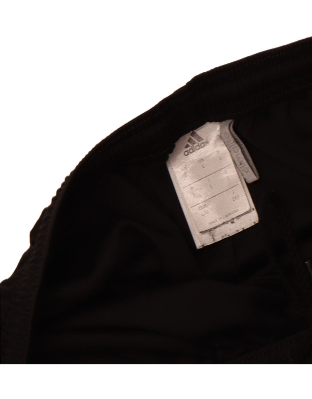Pantaloncini sportivi da uomo Adidas grandi in poliestere nero