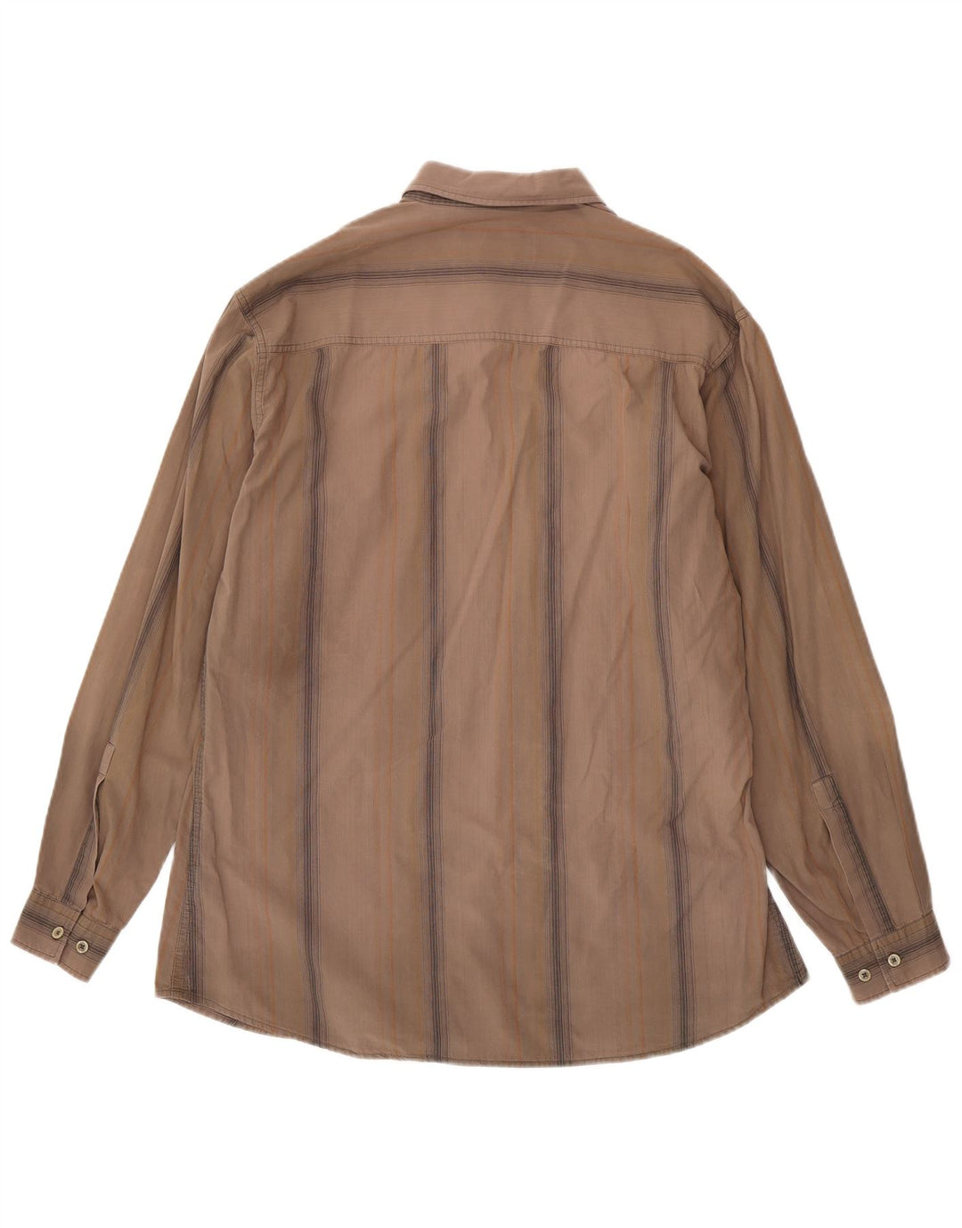 Camicia da uomo Marlboro Classics 2XL Cotone a righe marroni
