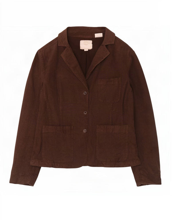 Timberland Giacca da donna in velluto a coste a 3 bottoni UK 18 XL Cotone marrone