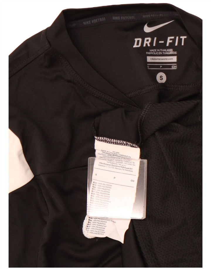 NIKE T-shirt da uomo Top Small Nero Colourblock Poliestere Sportivo