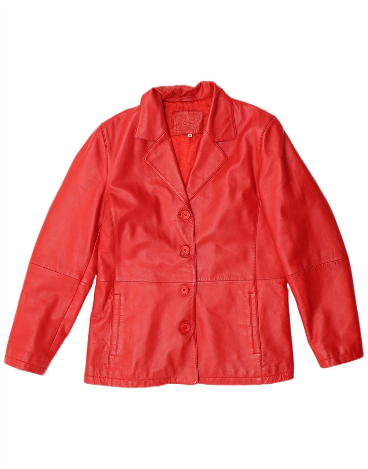 IN EXTENSO Giubbotto Pelle Donna IT 44 Medio Rosso Pelle