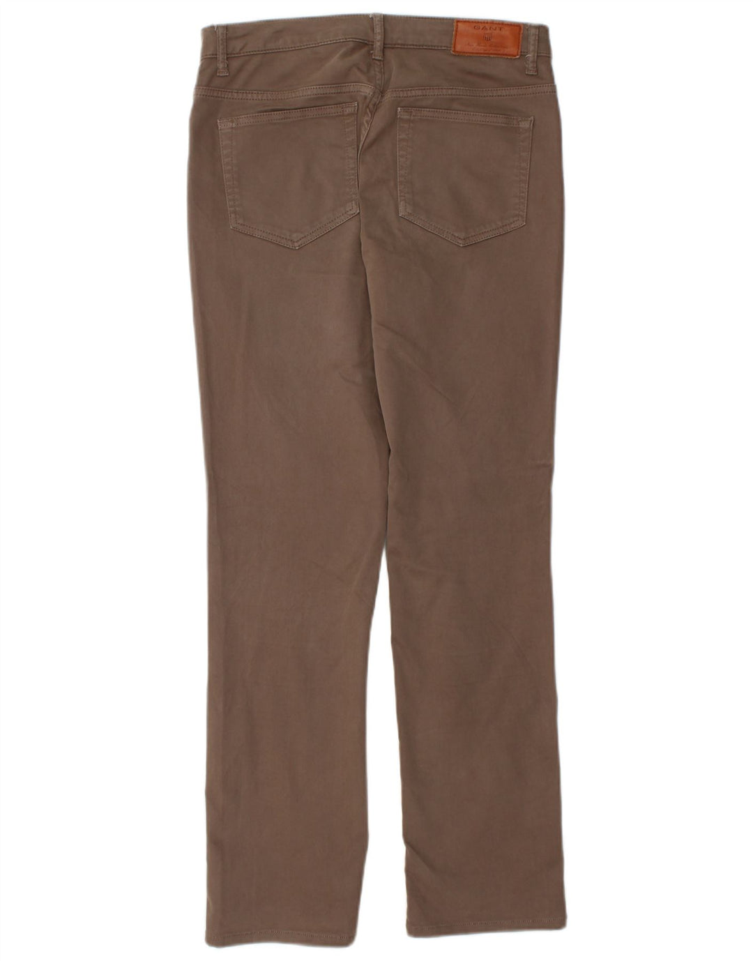 GANT Pantaloni chino da donna Dawn dritti vestibilità regolare W28 L29 cotone marrone