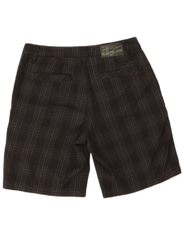 Pantaloncini chino da uomo Quiksilver W32 medio nero a quadri