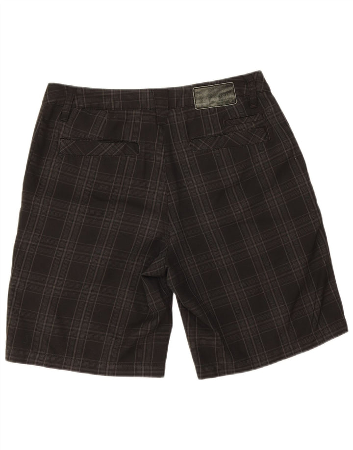 Pantaloncini chino da uomo Quiksilver W32 medio nero a quadri