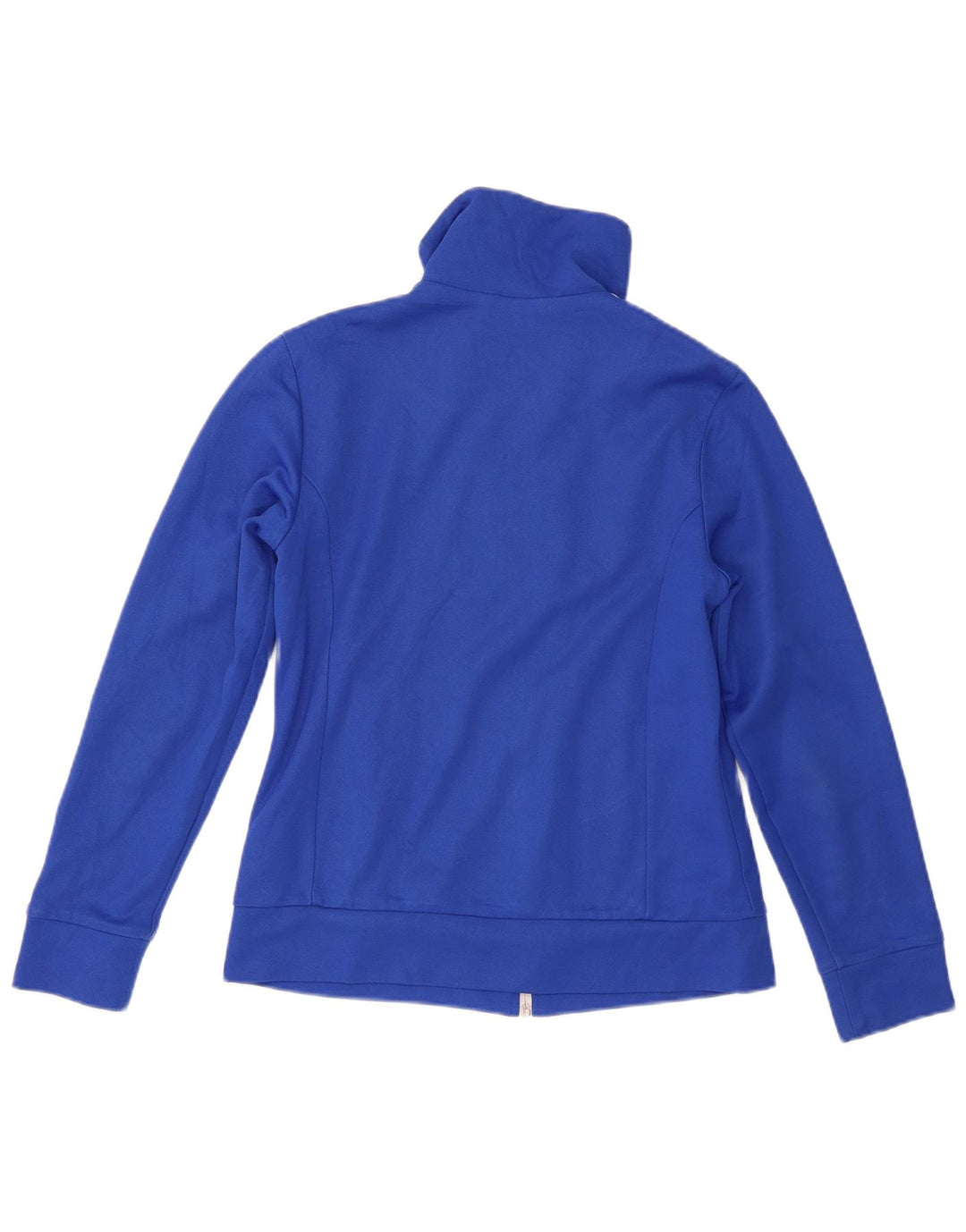 Giacca da ginnastica da donna Adidas UK 12 cotone blu medio
