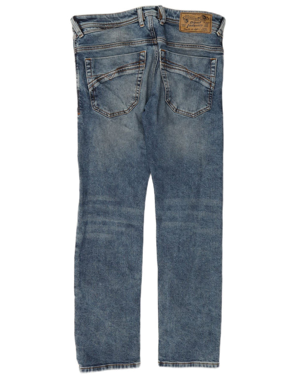 Jeans da uomo Diesel Iakop Regular Slim affusolati W30 L30 in cotone blu