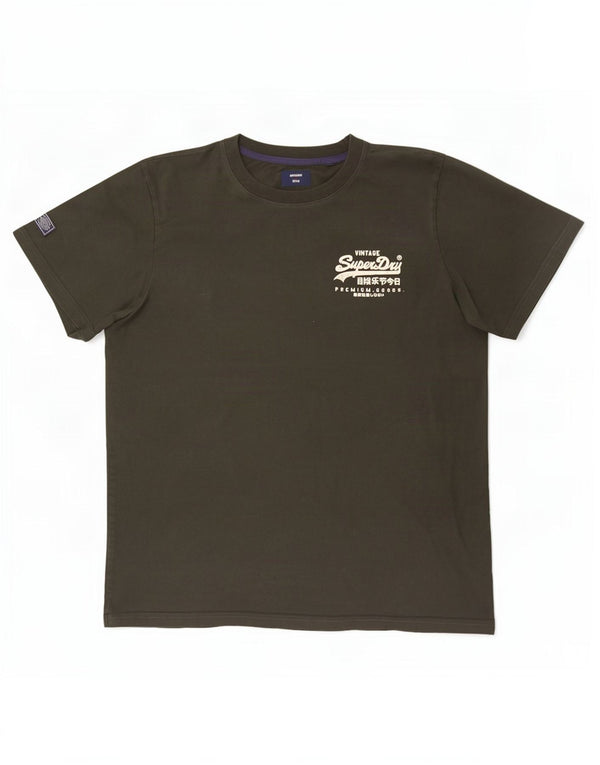 T-shirt grafica da uomo Superdry Top 3XL cotone verde